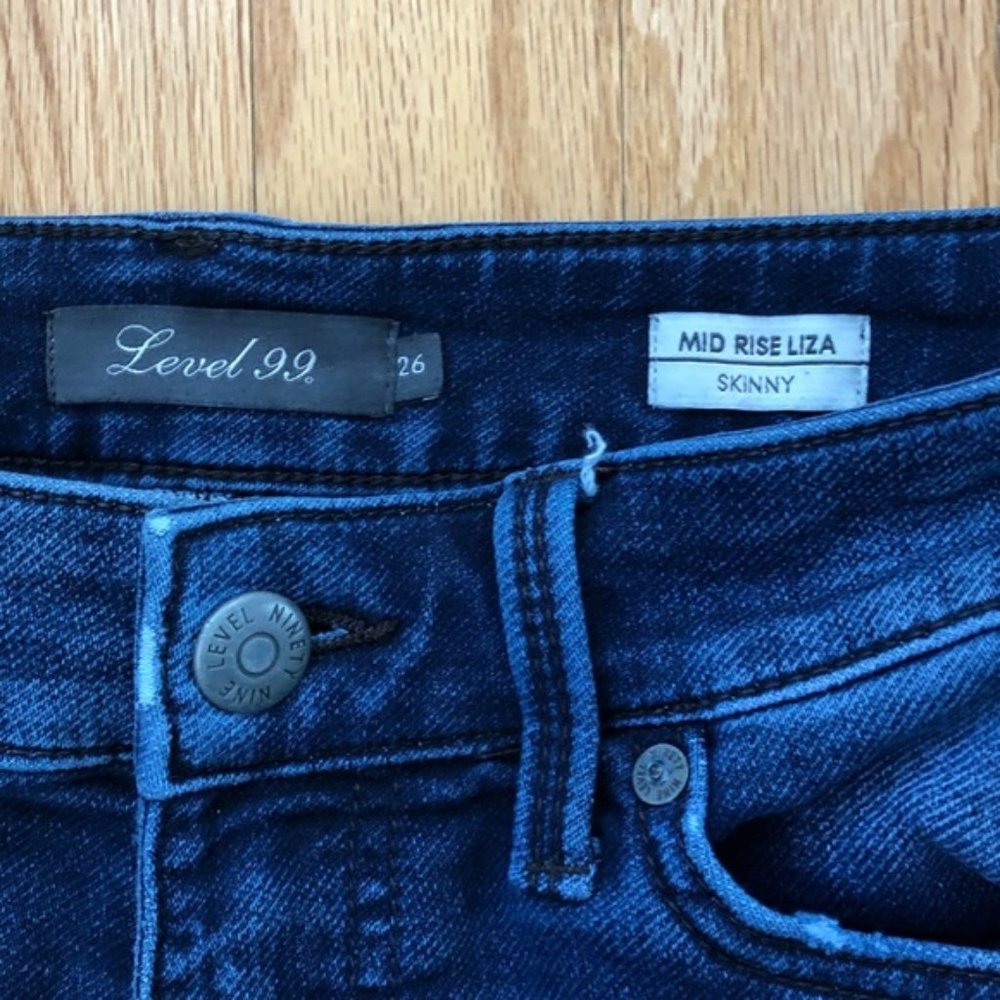 Level 99 Liza Mid Rise Skinny Jeans